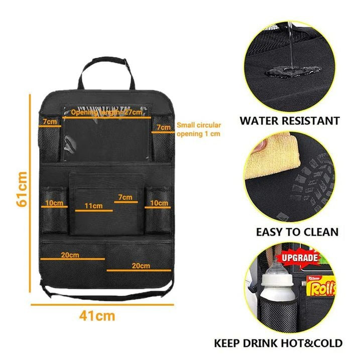 Barqon Car Seat Back Storage Bag