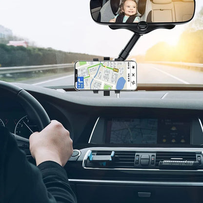 BARQON 360° Rotatable Car Phone Holder – Rearview Mount