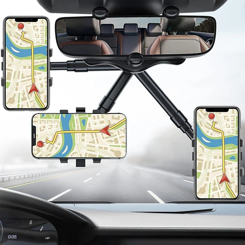 BARQON 360° Rotatable Car Phone Holder – Rearview Mount
