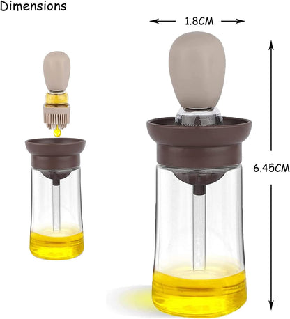 BARQON Silicone Oil Brush Bottle for Cooking & BBQ