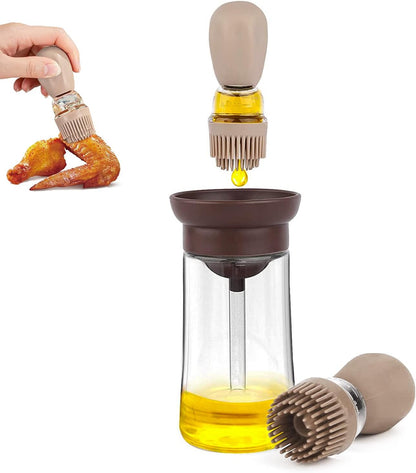 BARQON Silicone Oil Brush Bottle for Cooking & BBQ