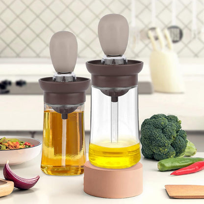 BARQON Silicone Oil Brush Bottle for Cooking & BBQ