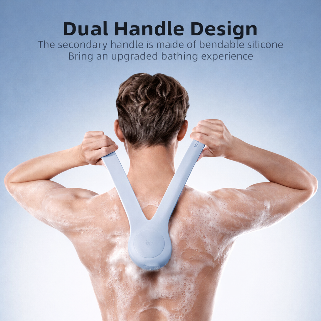 Barqon Electric Body Brush for Back and Shower Scrubber Brush