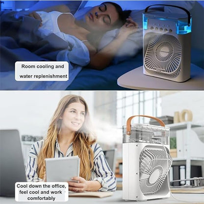 BARQON Ice Air Cooler Fan – Portable Mini AC Mist Cooler