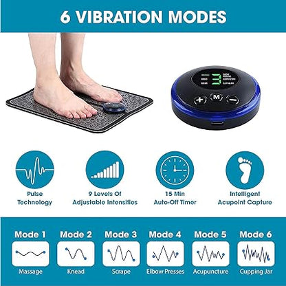 BARQON EMS Foot Massager Mat – Portable Pain Relief Pad