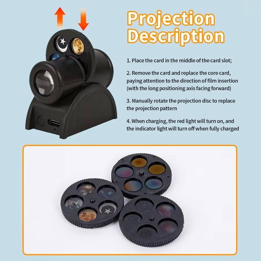 Barqon 4K Projection Lamp with Interchangeable Slides