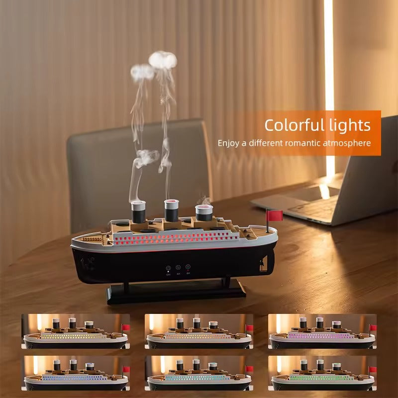 Barqon Titanic Steam Ship Design Humidifier Diffuser for Home