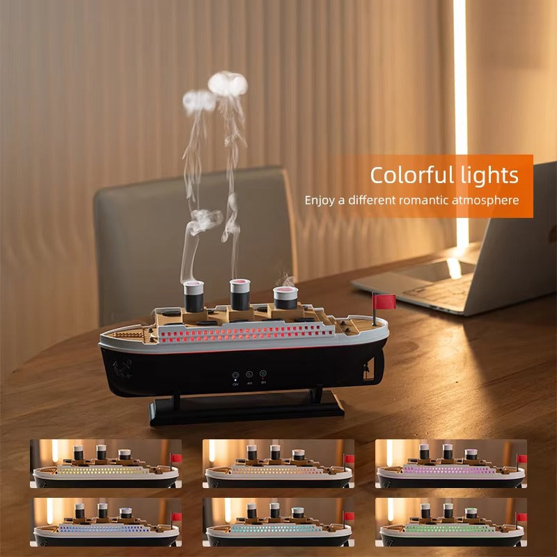 Barqon Titanic Steam Ship Design Humidifier Diffuser for Home