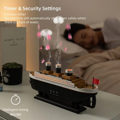 Barqon Titanic Steam Ship Design Humidifier Diffuser for Home