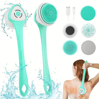 Barqon Electric Body Brush for Back and Shower Scrubber Brush