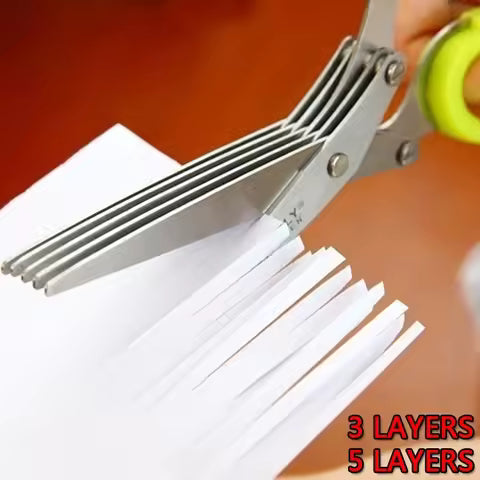 Barqon 5 layer Multifunctional Stainless Steel Scissors