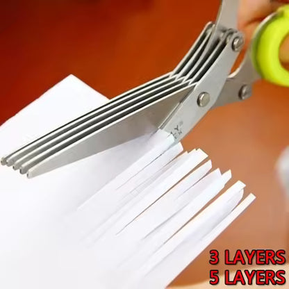 Barqon 5 layer Multifunctional Stainless Steel Scissors