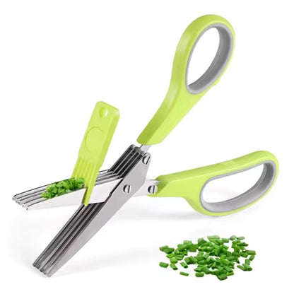 Barqon 5 layer Multifunctional Stainless Steel Scissors