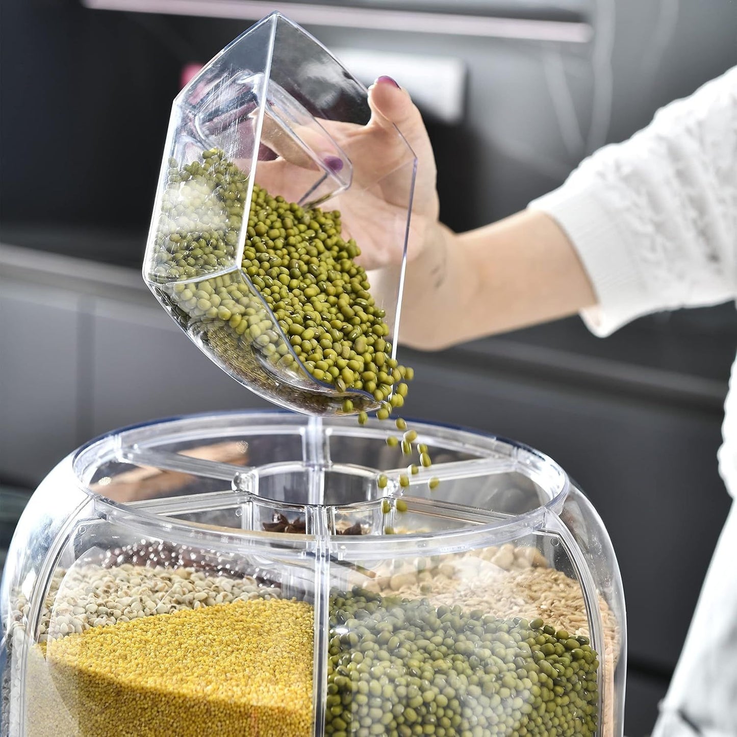 Barqon 360° Degree Rotating Dry Food Dispenser