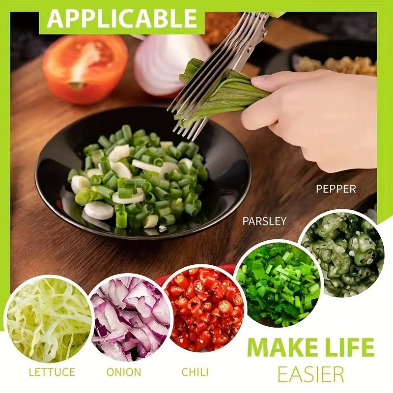 Barqon 5 layer Multifunctional Stainless Steel Scissors
